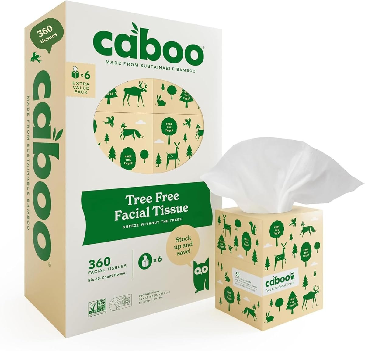 Tree-Free Facial Tissue by Caboo